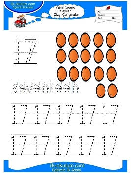 Çocuklar İçin Çizgi Çalışma Sayfaları 